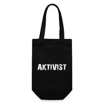 AKTIVIST - Geschenkbeutel für Flaschen - Schwarz - Vorne