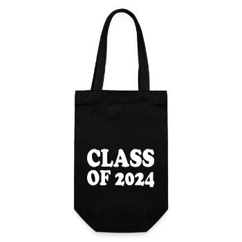 Class of 2024 - Geschenkbeutel für Flaschen - Schwarz - Vorne