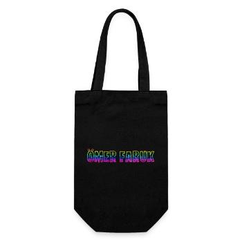 ömer faruk rs regenbogen - Geschenkbeutel für Flaschen - Schwarz - Vorne