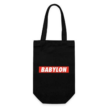 Babylon Down Rasta Reggae Rastafari One Love Roots - Gift Bag for Bottles - black - Front