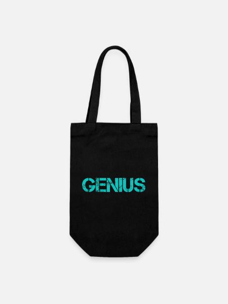 GENIUS - Geschenkbeutel für Flaschen - Schwarz