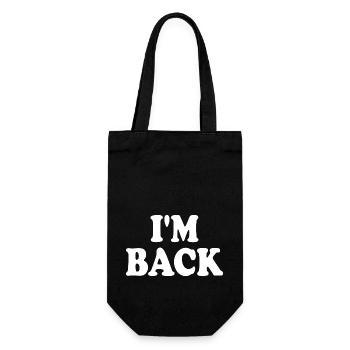 I'm back - Gift Bag for Bottles - black - Front