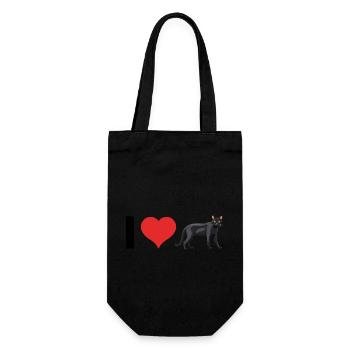 I love Bombay Cats - Cute Cat Pet Design - Geschenkbeutel für Flaschen - Schwarz - Vorne