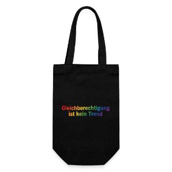 Equality is not a trend - Gift Bag for Bottles - black - Front