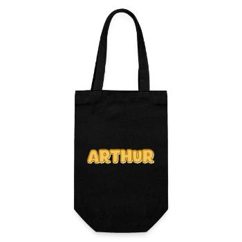 Gift for Arthur - Gift Bag for Bottles - black - Front