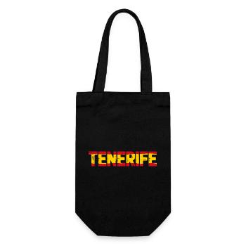 Tenerife Flag Spain Tenerife - Gift Bag for Bottles - black - Front