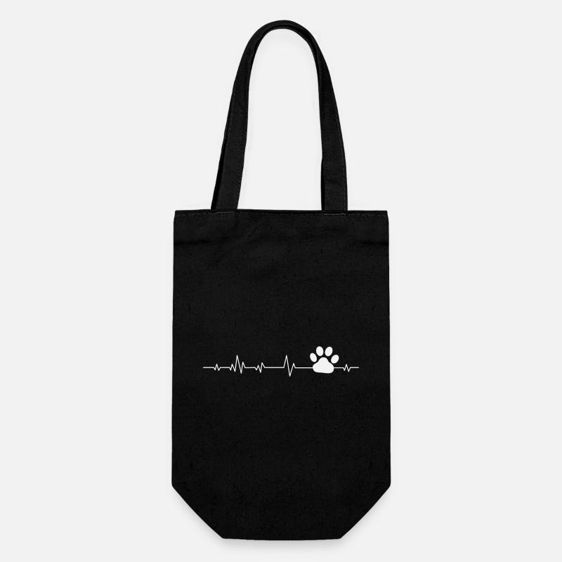 Hund Hunde - Geschenkbeutel für Flaschen - Schwarz