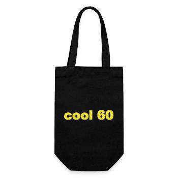 Jahre alt, cool 60 - Geschenkbeutel für Flaschen - Schwarz - Vorne