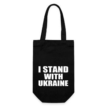 I stand with ukraine - Sac à bouteille - noir - Devant