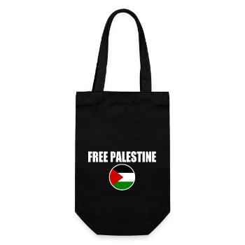 Free palestine - Sac à bouteille - noir - Devant