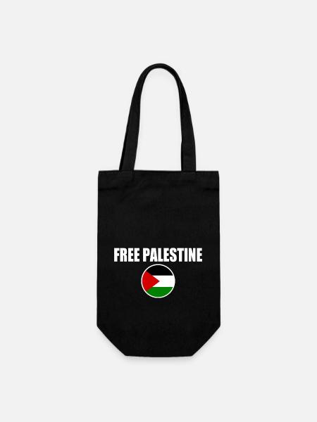 Free palestine - Sac à bouteille - noir