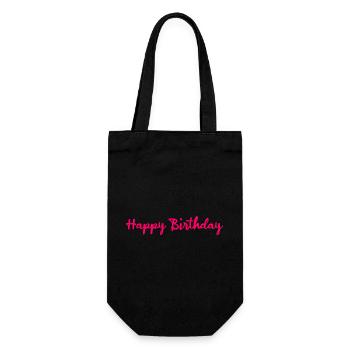 HAPPY BIRTHDAY. ANNIVERSAIRE. - Sac à bouteille - noir - Devant