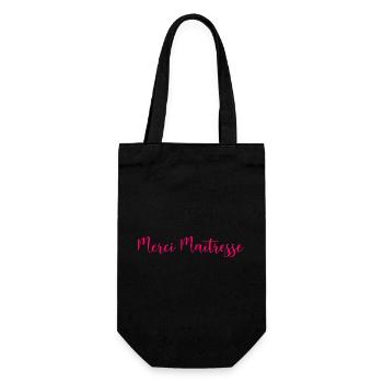 MISTRESS. THANK YOU. THANK YOU MISTRESS - Gift Bag for Bottles - black - Front