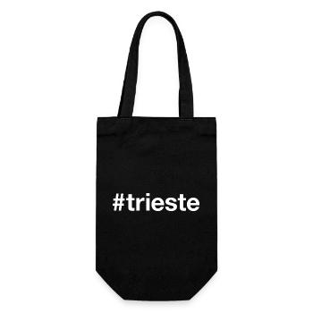 TRIESTE Hashtag - Geschenkbeutel für Flaschen - Schwarz - Vorne