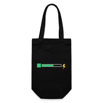 energy - Gift Bag for Bottles - black - Front