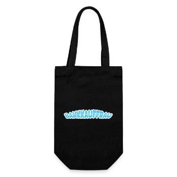 Geschenk für Bankkauffrau - Geschenkbeutel für Flaschen - Schwarz - Vorne