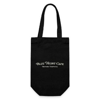 Blue Front Café Blues Vintage - Geschenkbeutel für Flaschen - Schwarz - Vorne