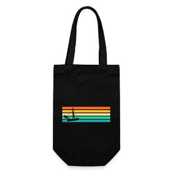 Voilier Retro Sailor Sailing - Sac à bouteille - noir - Devant
