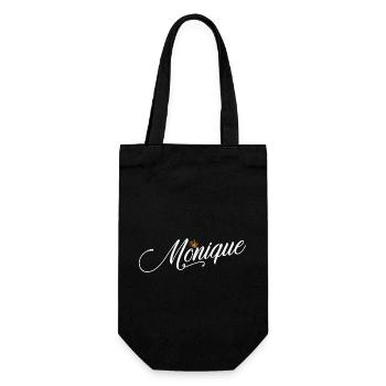 Monique Nom personnalisé pour femmes enfants bambins - - Sac à bouteille - noir - Devant