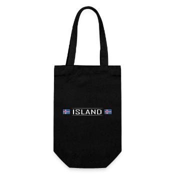 Islande Pays Islande Scandinavie Vacances - Sac à bouteille - noir - Devant