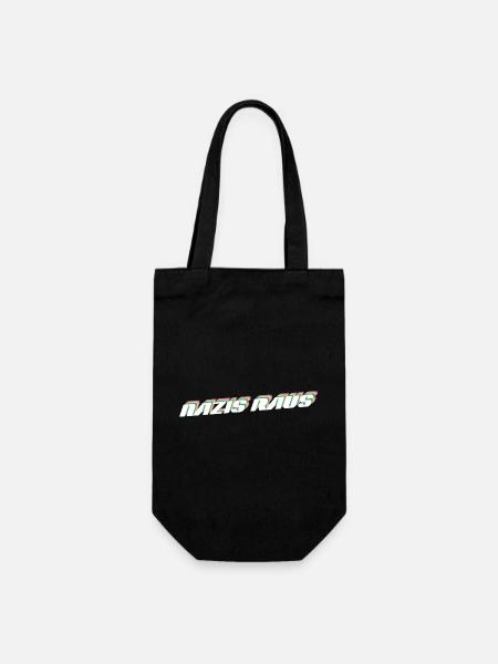 Nazis Raus | Retro Politisches Design - Geschenkbeutel für Flaschen - Schwarz