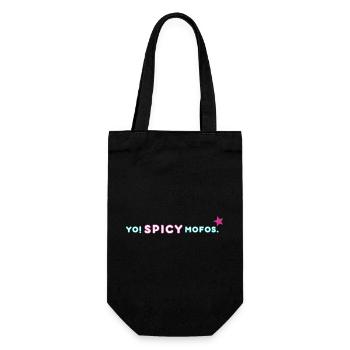 Yo! Spicy Mofos. | Retro Y2K Style - Geschenkbeutel für Flaschen - Schwarz - Vorne