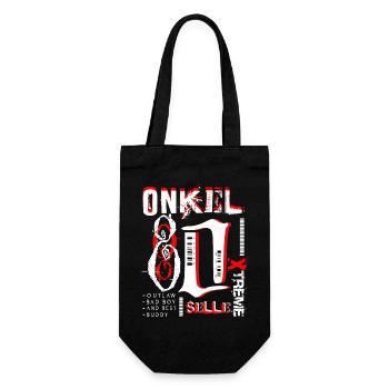 Onkel Streetware 80 - Geschenkbeutel für Flaschen - Schwarz - Vorne