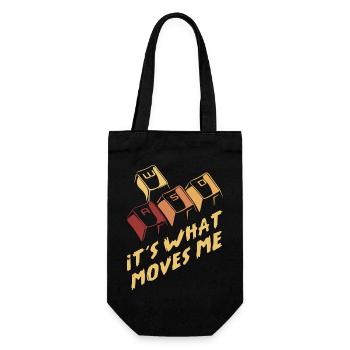 Gamer WASD - Vintage retro gaming gift - Gift Bag for Bottles - black - Front