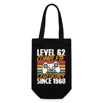 Niveau 62 Complet Vintage Anniversaire 62 Ans - Sac à bouteille - noir - Devant
