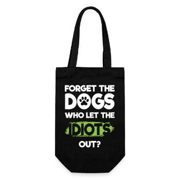 Idiot Work Evil Provocation - Gift Bag for Bottles - black - Front