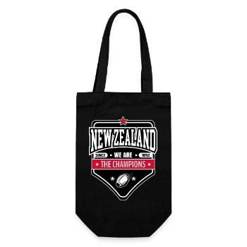 New Zealand Victory Badge | Sporty Badge - Gift Bag for Bottles - black - Front