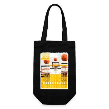 Basketteur Basketteur Basket Dunking Sport Vintage - Sac à bouteille - noir - Devant