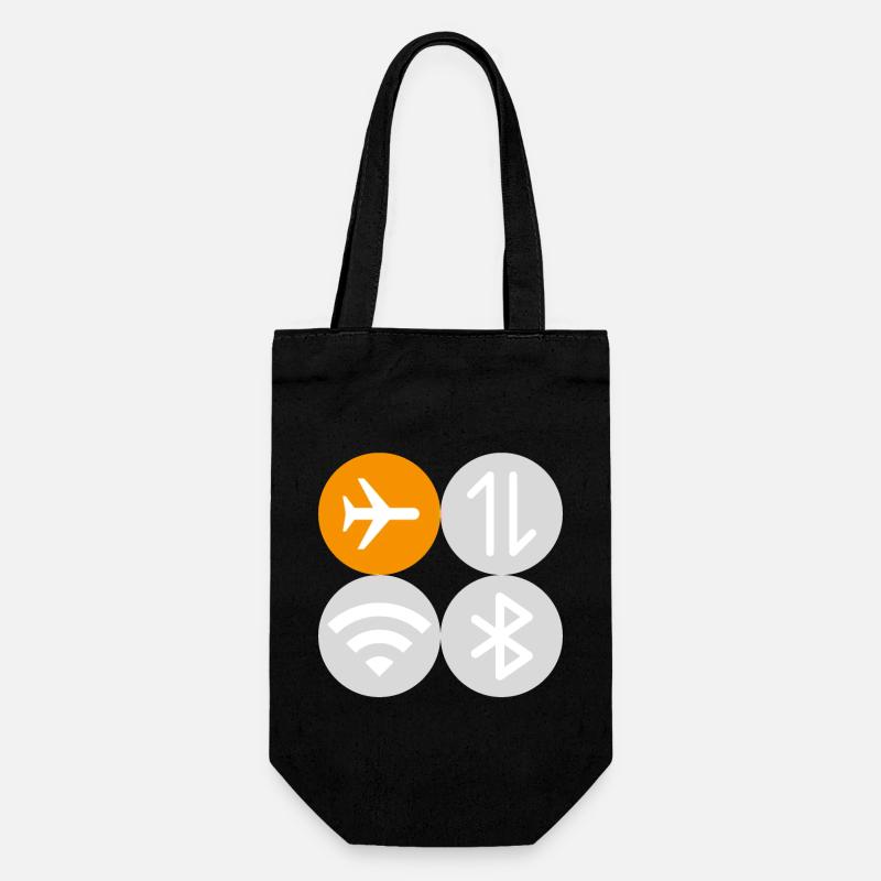 Quick Menu Flight Mode - Gift Bag for Bottles - black