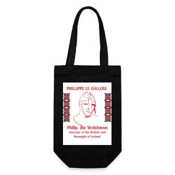 PHILLIPPE LE GALLOIS, ANCESTORS OF THE WALSHS - Gift Bag for Bottles - black - Front