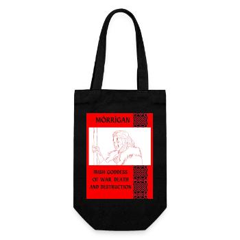 MÓRRÍGAN, DÉESSE IRLANDAISE DE LA GUERRE. - Sac à bouteille - noir - Devant