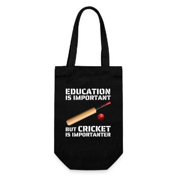 L’éducation est importante, mais le cricket est plus important - Sac à bouteille - noir - Devant