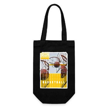 Basketteur Basketteur Basket Dunking Sport Vintage - Sac à bouteille - noir - Devant