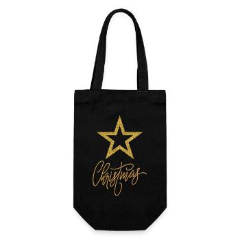 T-shirt de Noël pour de belles fêtes en famille. - Sac à bouteille - noir - Devant
