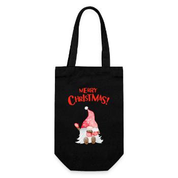 T-shirt de Noël pour de belles fêtes en famille. - Sac à bouteille - noir - Devant