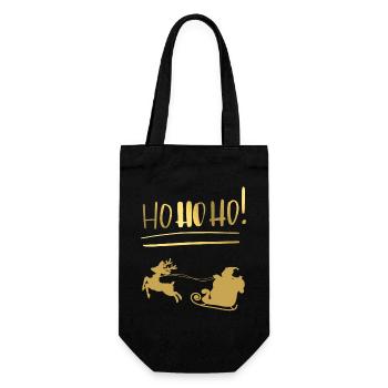 T-shirt de Noël pour de belles fêtes en famille. - Sac à bouteille - noir - Devant
