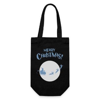 T-shirt de Noël pour de belles fêtes en famille. - Sac à bouteille - noir - Devant