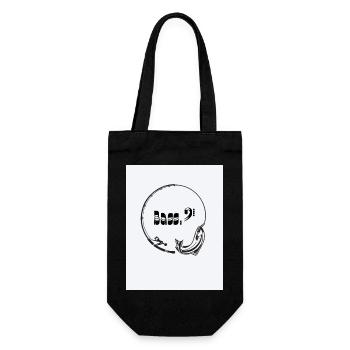 Music bass - Gift Bag for Bottles - black - Front