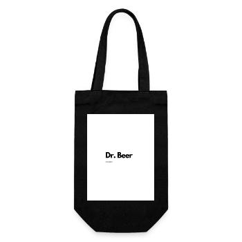 Dr Beer - Geschenkbeutel für Flaschen - Schwarz - Vorne
