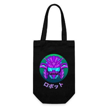 Futuristic Samurai - Geschenkbeutel für Flaschen - Schwarz - Vorne