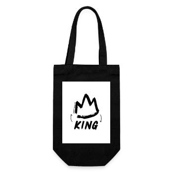 KÖNIG - Geschenkbeutel für Flaschen - Schwarz - Vorne
