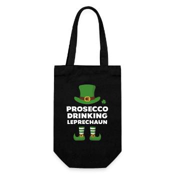 Prosecco Boire Leprechaun - Sac à bouteille - noir - Devant