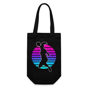 Handball Handball Player Women Handball - Gift Bag for Bottles - black - Front