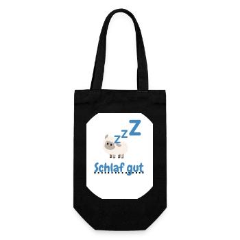 Schaf gut - Geschenkbeutel für Flaschen - Schwarz - Vorne