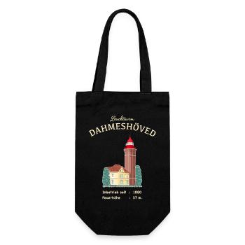 Leuchtturm Dameshöved, Lübecker Bucht, Ostsee - Geschenkbeutel für Flaschen - Schwarz - Vorne