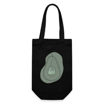 Avocado Boy - Geschenkbeutel für Flaschen - Schwarz - Vorne